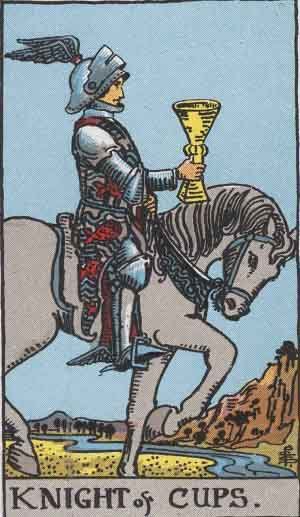 Free 3 Card Tarot Reading of The Fool Knight of Cups and Ten of Wands